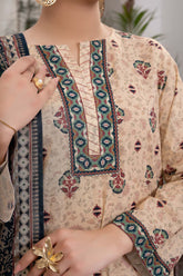 NUSL3298 Printed Lawn Suit - Unstitched 3Pc
